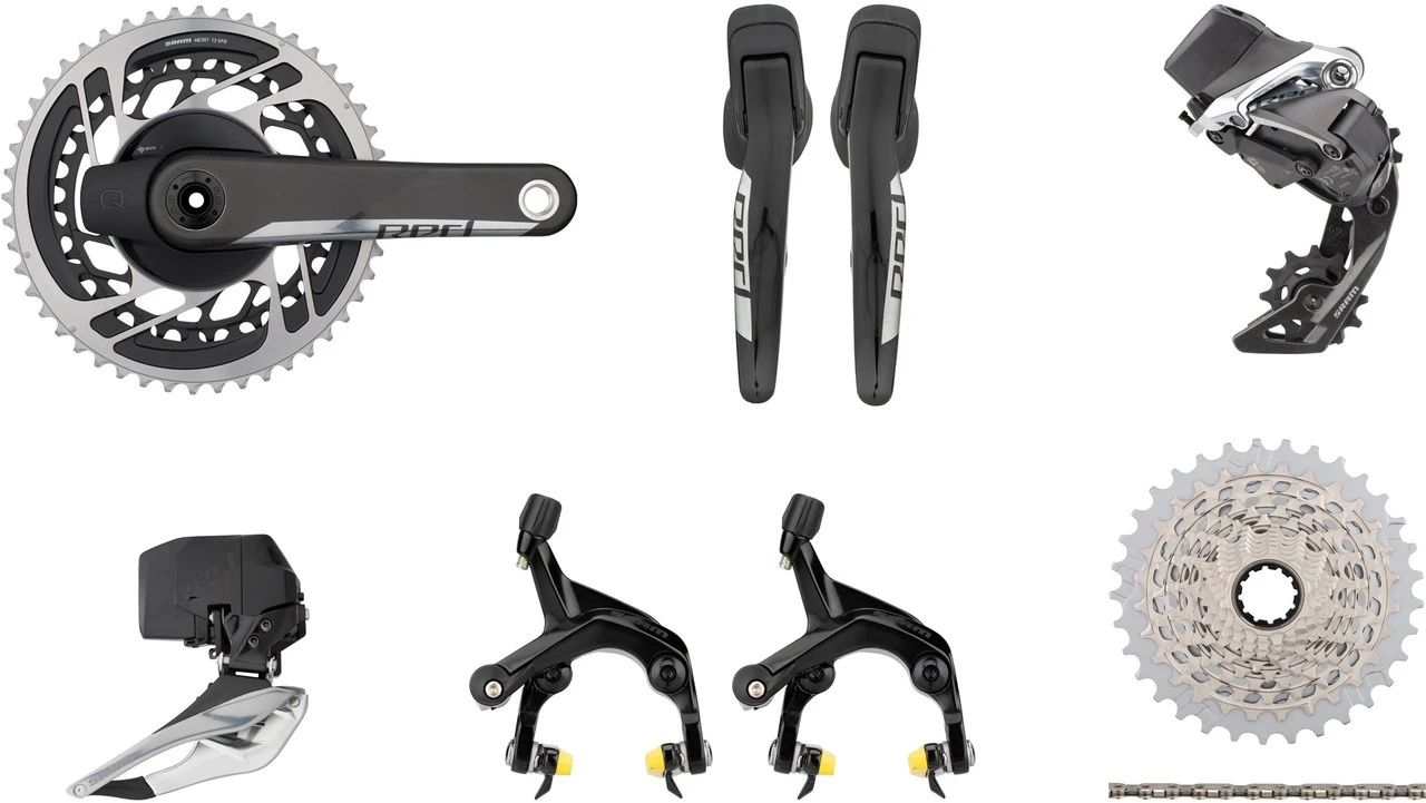 SRAM Red ETap AXS Road Powermeter Gruppe 2x12-fach 35-48 Mit Direct Mount