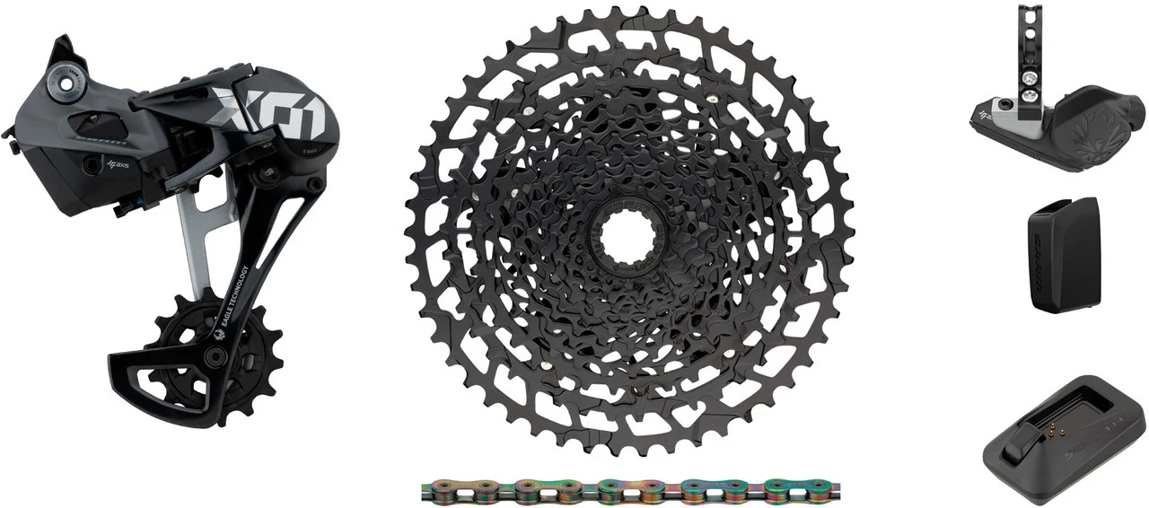 SRAM X01 Eagle AXS 1x12-fach Upgrade-Kit Mit Kassette Für Shimano